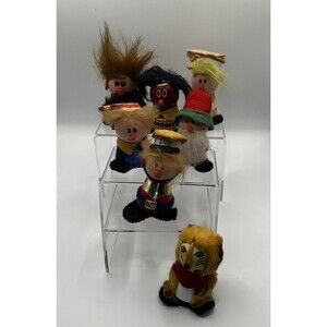 1972 Kellogs Wooden Toys Vintage Lot Of 7